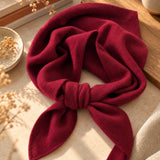 100% Wool Versatile Triangle Scarf