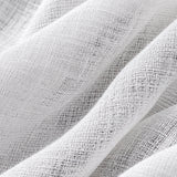 100% Linen Contrast-Trim Scarf