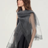 Silk Blend Lightweight Sheer Shawl Scarf