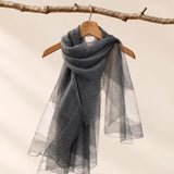 Silk Blend Lightweight Sheer Shawl Scarf
