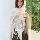 100% Silk Sheer Long Scarf