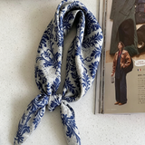 Artistic Floral Print Scarf