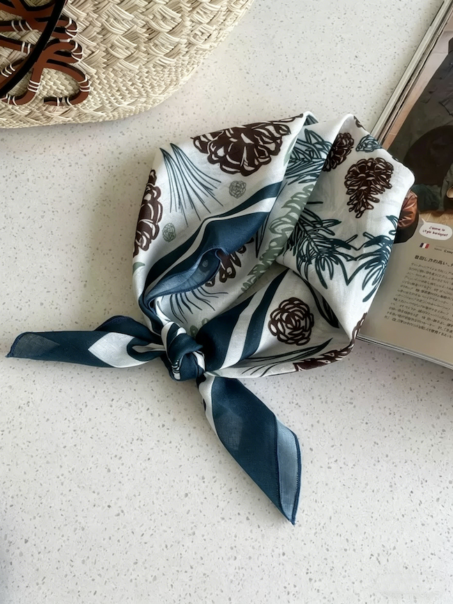 Artistic Floral Print Scarf