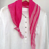 Lightweight Neck-Protecting Linen Scarf