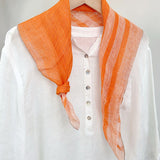 Lightweight Neck-Protecting Linen Scarf