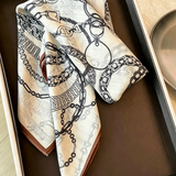 Retro-Artistic Printed Scarf