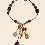 Tiger's Eye Adjustable Cord Bracelet