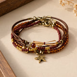 Boho Tassel Charm Wrap Bracelet