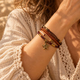 Boho Tassel Charm Wrap Bracelet