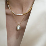 Natural Pearl Pendant Necklace