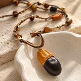 Artisan Mixed Bead Long Necklace