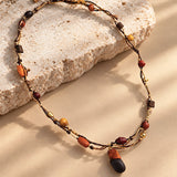 Artisan Mixed Bead Long Necklace