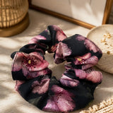 100% Linen Vintage Print Scrunchie