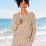 Cashmere Cable-Knit Crewneck Sweater