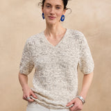 Linen Cotton Knit T-Shirt