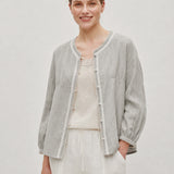 Linen Grey V-Neck Shirt