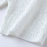 Linen Silk Openwork Knit T-Shirt