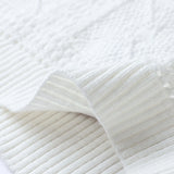 Linen Silk Openwork Knit T-Shirt