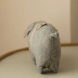 100% Linen Piggy Throw Pillow Doll