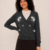 Wool Mock-Neck Ribbed Knit Sweater