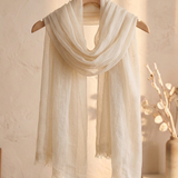 Rayon Blend Sheer Gauze Scarf