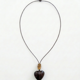 Retro Boho Wooden Heart-Shape Necklace