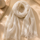 Rayon Blend Sheer Gauze Scarf